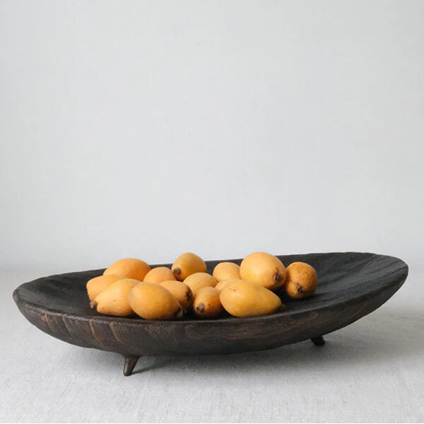 Solid Wood Decorative  fruit Tray - Oriental Design Style