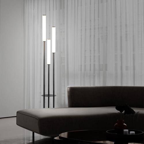 Floor Lamp with Three Light Sources – Linear and Modern Design