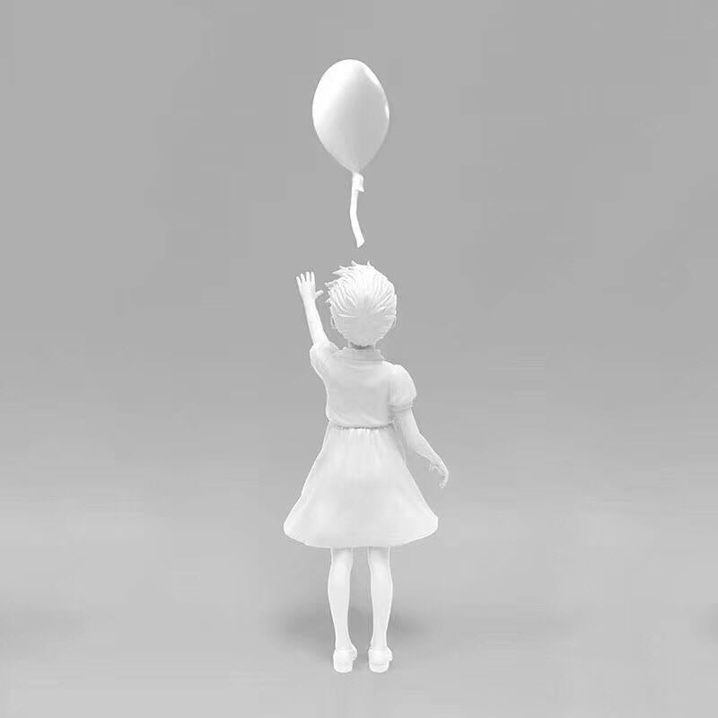 "Baby girl with balloon of Banksy"