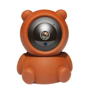 1080P WiFi IP Baby Monitor Camera with Auto Tracking and Night Vision in Teddy Bear Shape