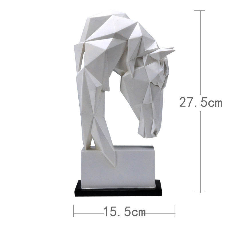 "Estatuas Estatuas de cabeza de caballo blanco" 