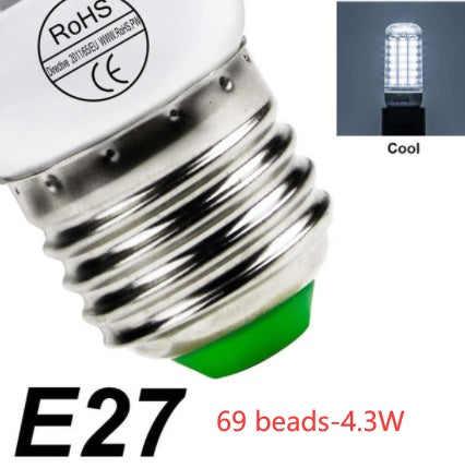 E27 LED Corn Lamp with Cover – Energy-Efficient Room Lighting