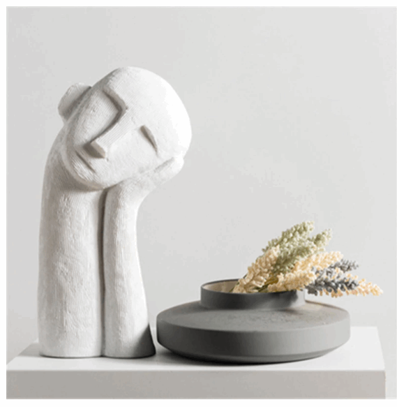 Galleria369-"Modern Nordic Pensive Man Statue"