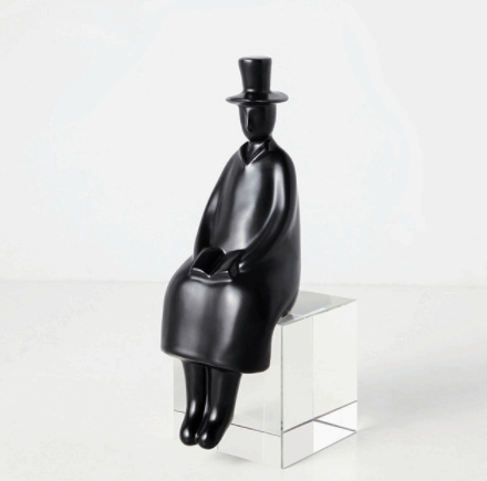 Galleria369-"Statue Artistic Figure Man with Hat"