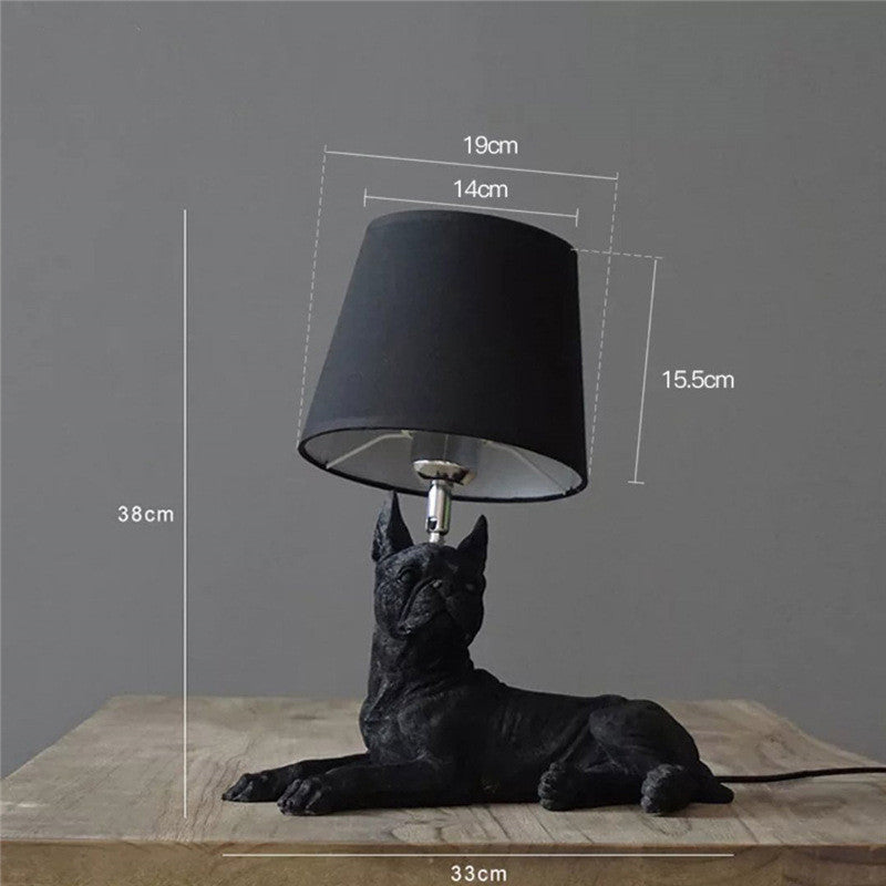 Lámpara europea con temática de perros