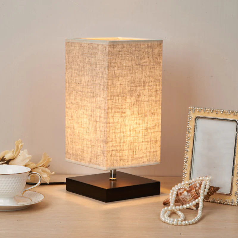 Wood USB Table Lamp – LED Lighting for Home Decor