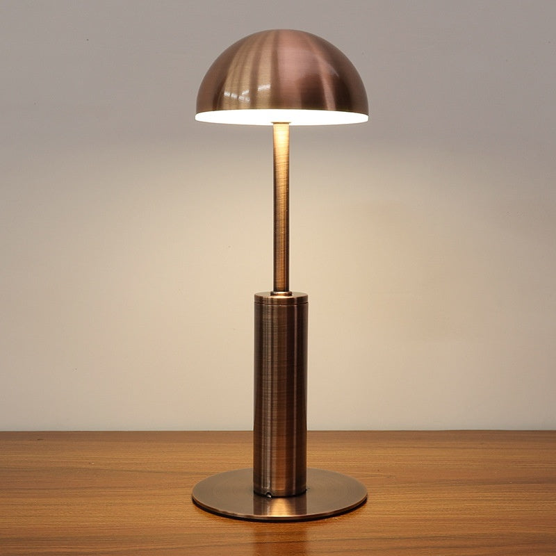 Rechargeable Mushroom-Shaped Table Lamp with 3-Color Dimming – Modern Outdoor Lighting