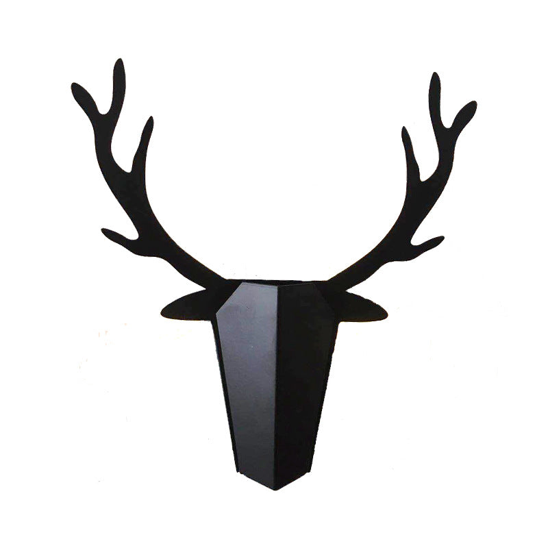 "Stylized elk-head wall lamp"
