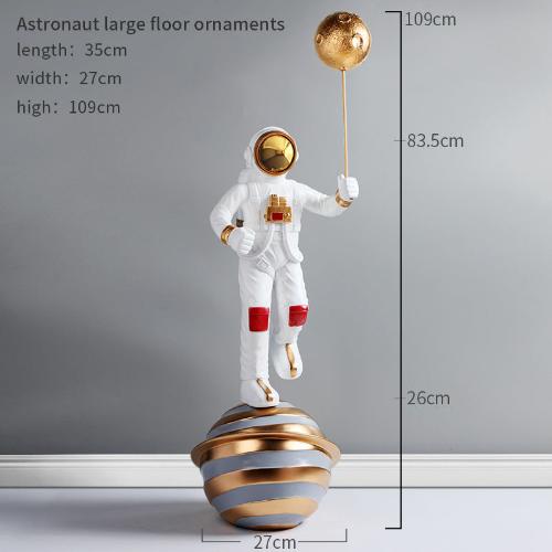 Astronaut Large Floor Decoration - Resin Sculpture for Living Room