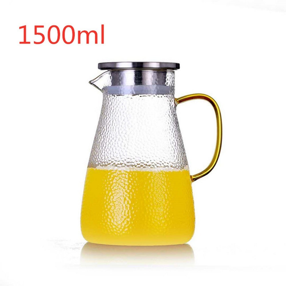 "Elegant Glass Pitcher for Stylish Beverage Serving - Perfect for Juices and Water"