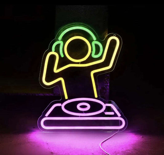 Galleria369-"DJ Music Vibes: Illuminate Your Space with Neon Lamp Brilliance"
