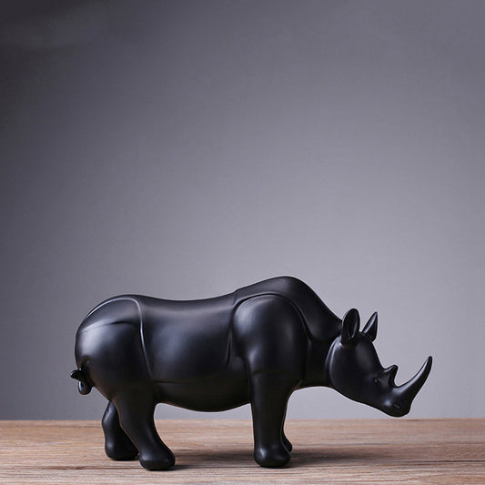 "Statua del rinoceronte nero"