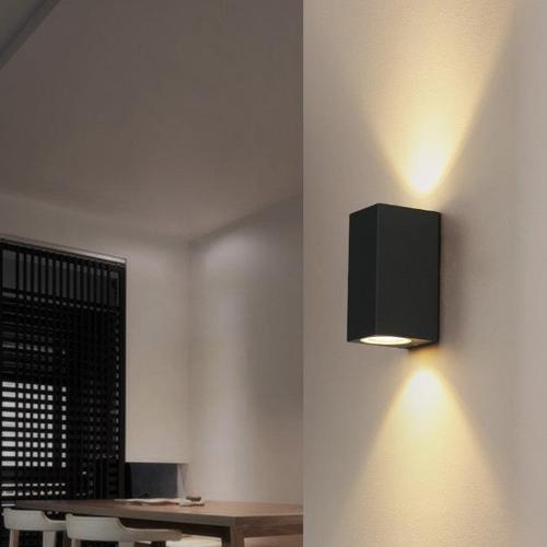 LED Wall Lamp P44 - Modern Design and Energy Efficiency, Black Color