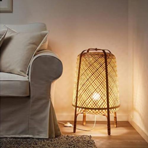 Japanese Floor Lamp - Natural Bamboo Design, Minimalist and Eco-Friendly Lighting