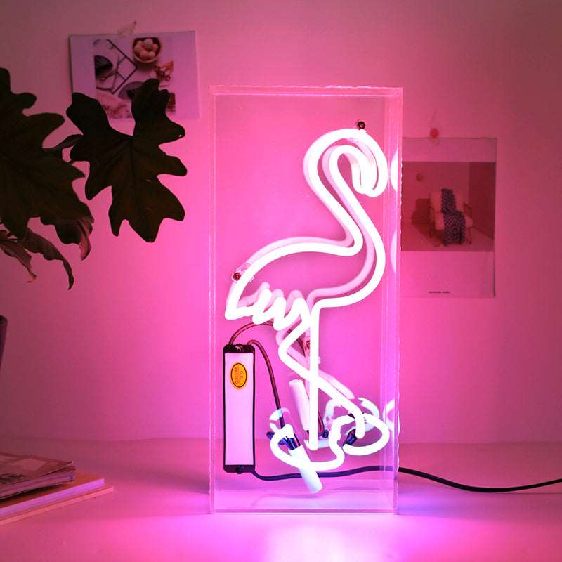 Galleria369-"Retro neon decorative lamp glass tube iron box lamp"