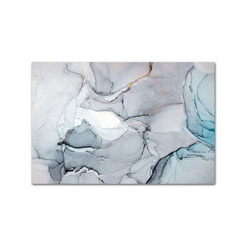 Muoti-minimalistinen marmorikuvio Abstrakti printti kankaalle