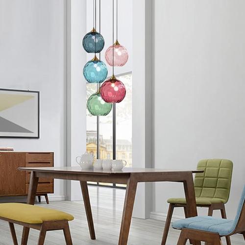 Modern Water-Wave Glass Ball Chandelier – Elegant Pendant Lighting