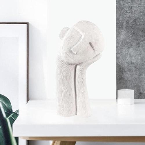 "Pensive Man Statue: Elegant Art for Intellectual Decor"