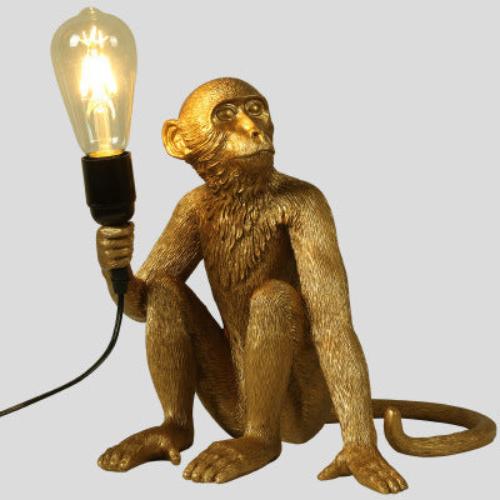 Unique Resin Monkey Desck Lamp - British Design