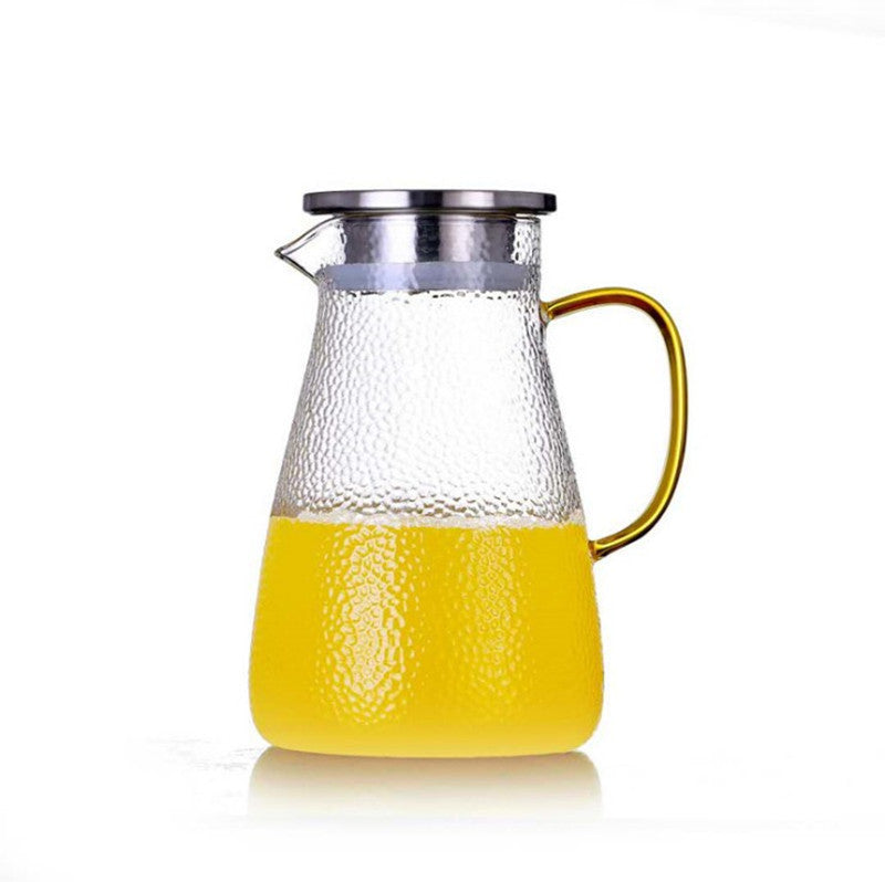 "Elegant Glass Pitcher for Stylish Beverage Serving - Perfect for Juices and Water"