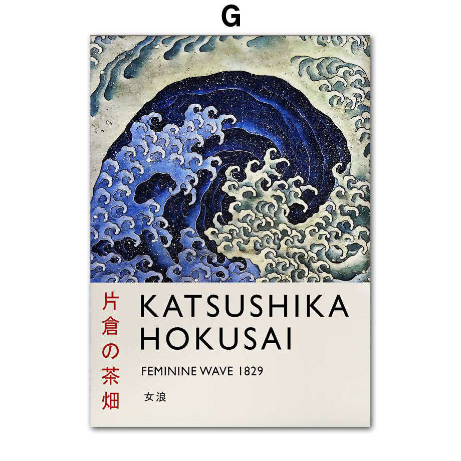 Galleria369-"Hokusai-Inspired Canvas Print by Yipinge"