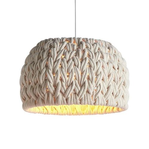 Japanese Wabi-Sabi Chandelier - Woven Elegance for Sophisticated Lighting