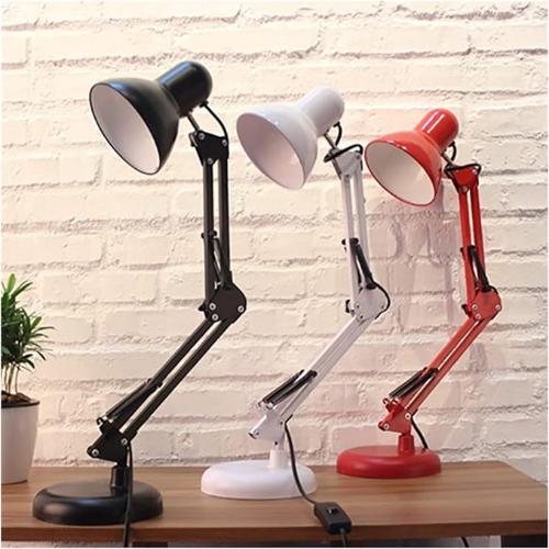 Modern Adjustable Desk Lamp with Clamp – Perfect for Office, Reading, and Study –  Iron Finish