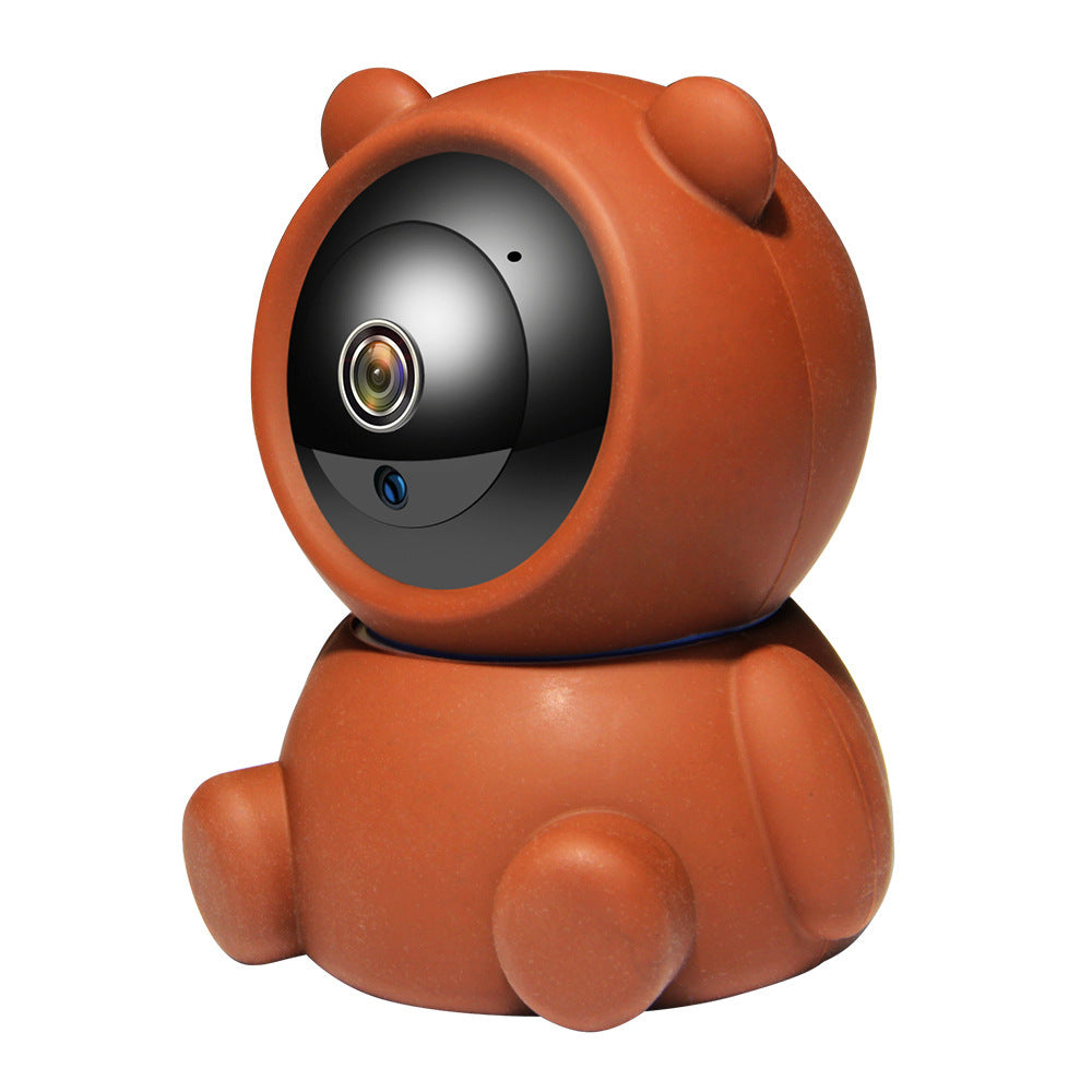 1080P WiFi IP Baby Monitor Camera with Auto Tracking and Night Vision in Teddy Bear Shape