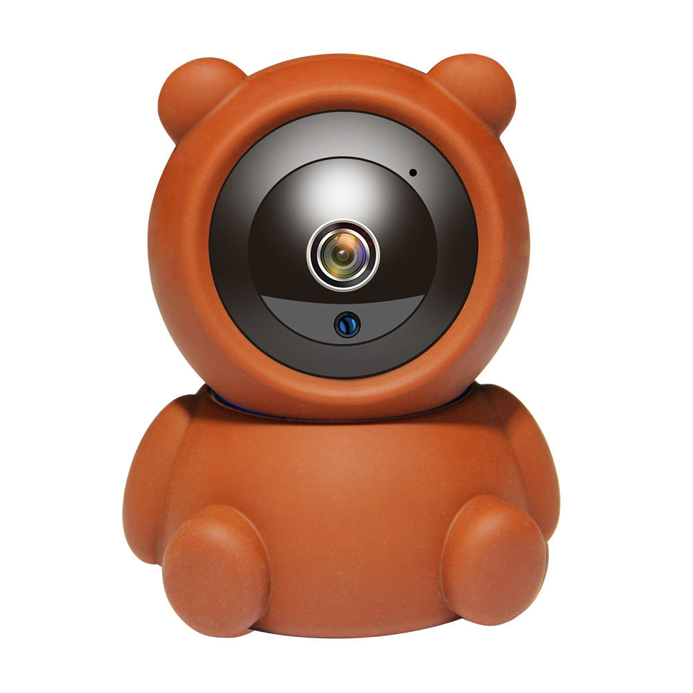 1080P WiFi IP Baby Monitor Camera with Auto Tracking and Night Vision in Teddy Bear Shape