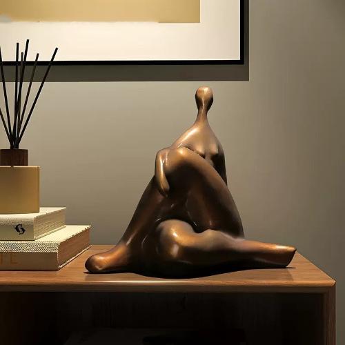 Creative Abstract Resin Woman Sculpture - Simple Living Room Decoration