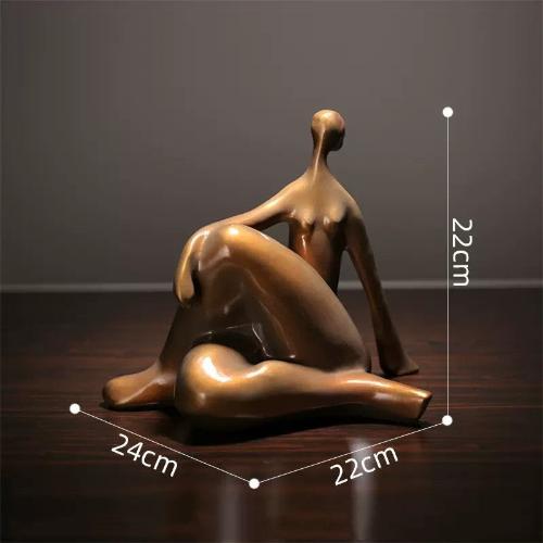 Creative Abstract Resin Woman Sculpture - Simple Living Room Decoration