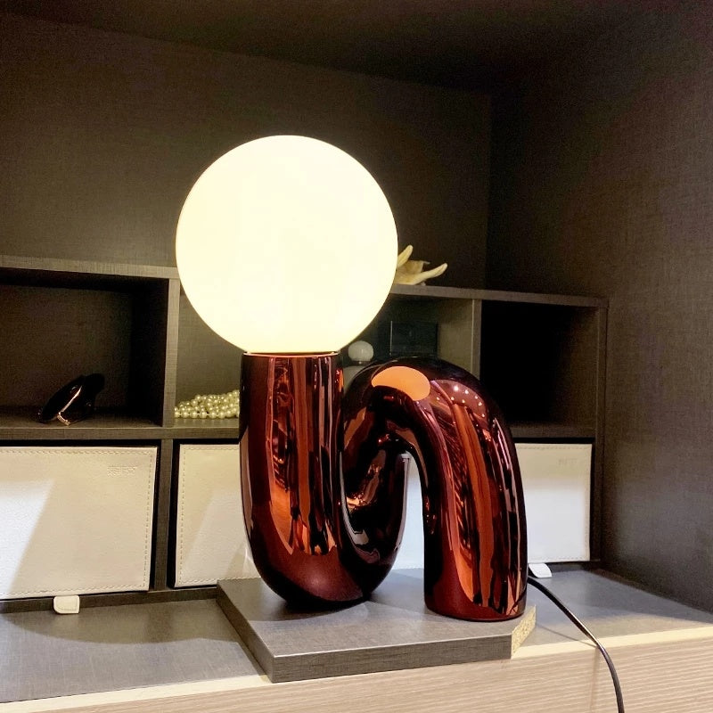 Online Celebrity Resin Lamps With Soft American Living Room Design - lamp light