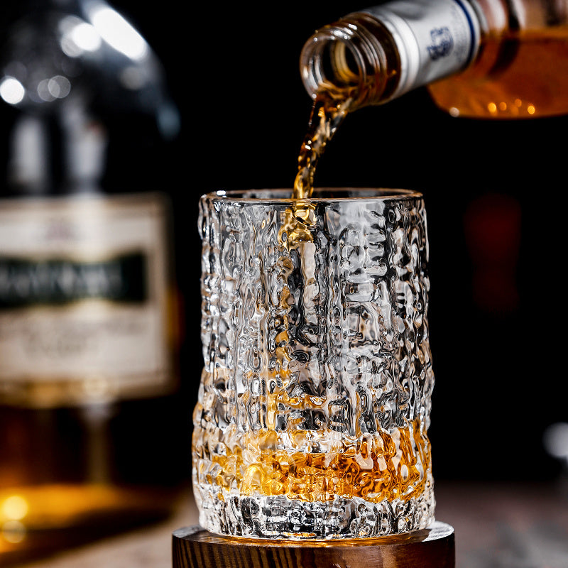 "High-Quality Glass Whiskey Tumbler | Elegant Design for Whiskey Lovers"