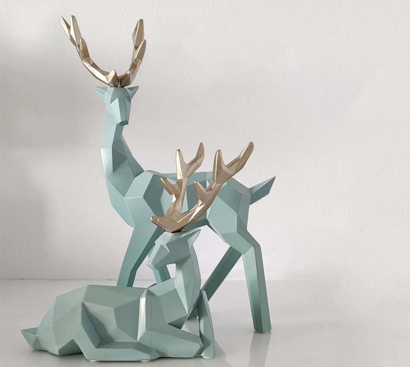 Deers Sculpture Resin