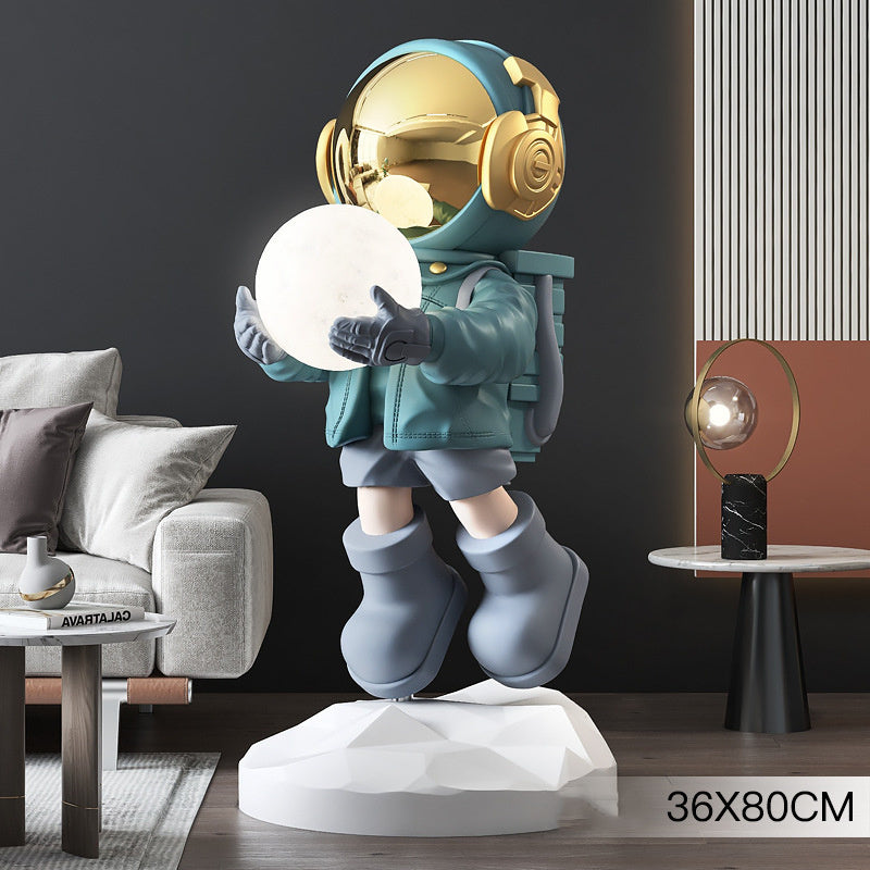 Astronaut Living Room Large Floor Ornament Entrance Light