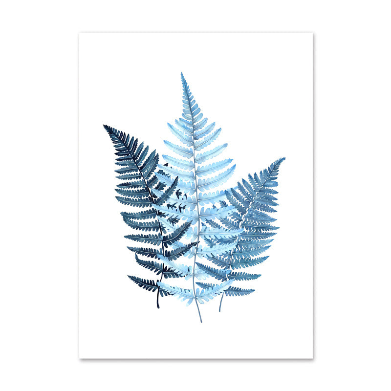 Decorative Canvas Painting of Leaves: Modern Wall Art on High-Quality Canvas