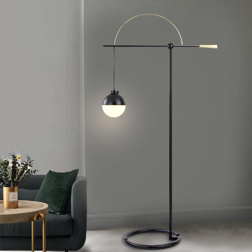 Valentina Floor Lamp - Modern Simplicity Glass & Iron Design