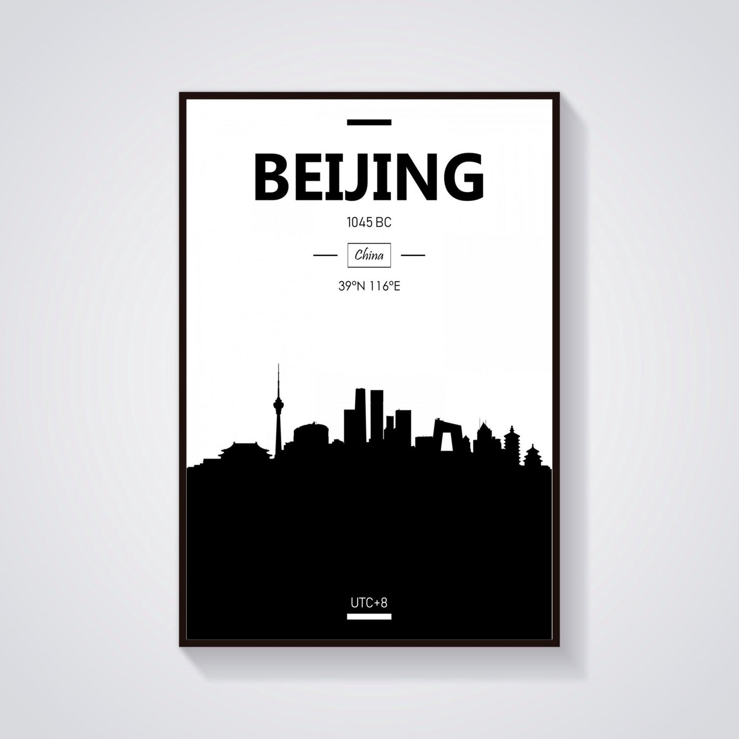 Skyline Poster on Quality Canvas