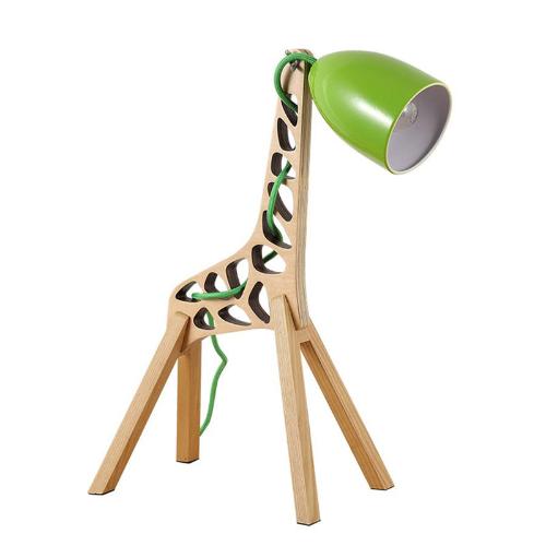 Giraffe Wooden Children's Room Desk Lamp – LED, Colorful & Fun