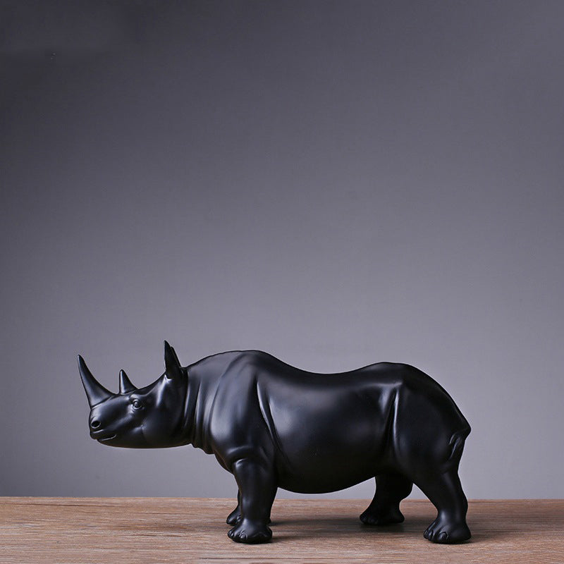 "Statua del rinoceronte nero"