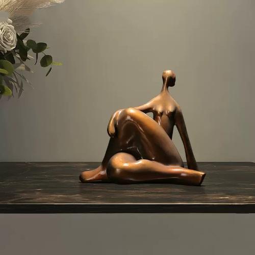 Creative Abstract Resin Woman Sculpture - Simple Living Room Decoration