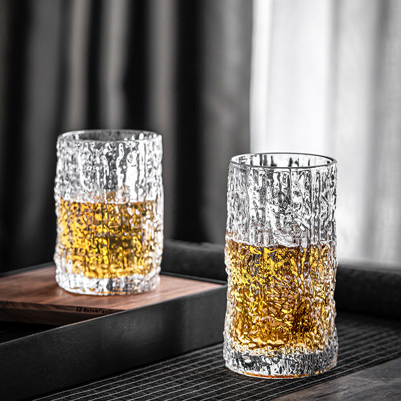 "High-Quality Glass Whiskey Tumbler | Elegant Design for Whiskey Lovers"