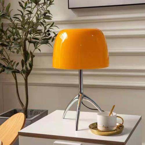 Rodol Lumiere Lamp – Modern Italian Design with Chrome Aluminum and Blown Glass