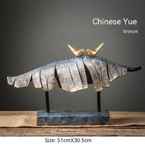 Yue Niao Retro Chinese Style Ornament – Elegant Decoration for Living Room and Office