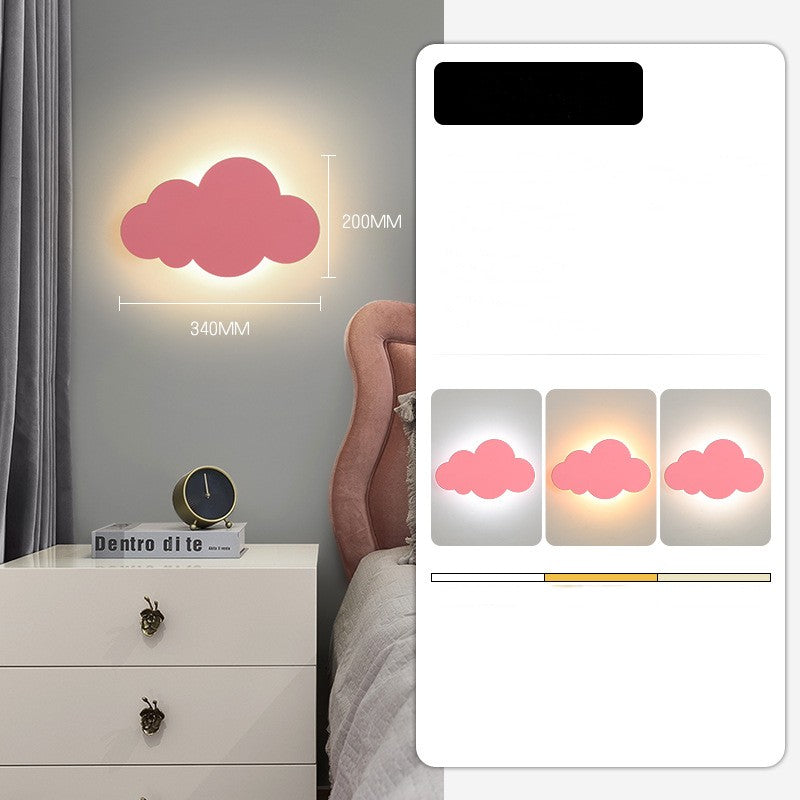 "Creative Wall Lamp with Simple Modern Cartoon Cloud Design for a Playful Touch"