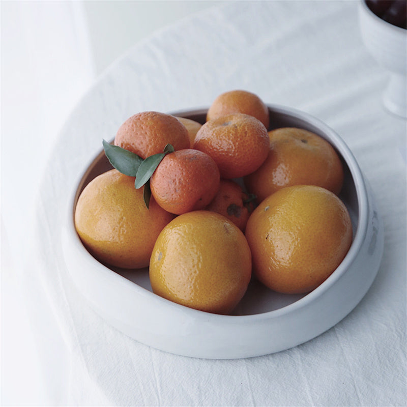 Japanese Ceramic Fruit Bowl | Minimalist Zen-Inspired Design