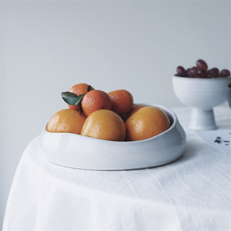 Japanese Ceramic Fruit Bowl | Minimalist Zen-Inspired Design