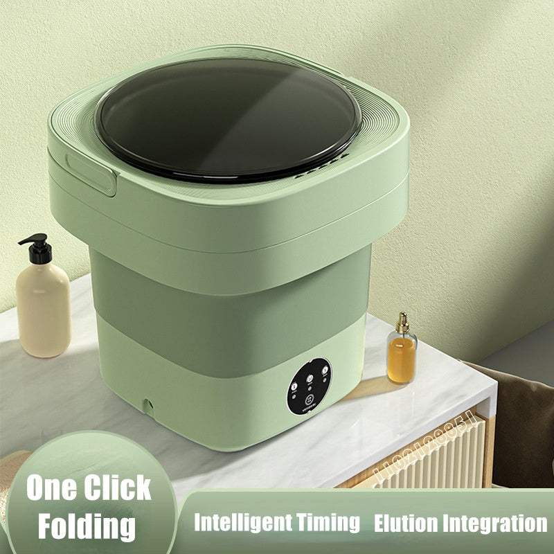 Compact Portable Washing Machine with Folding Design
