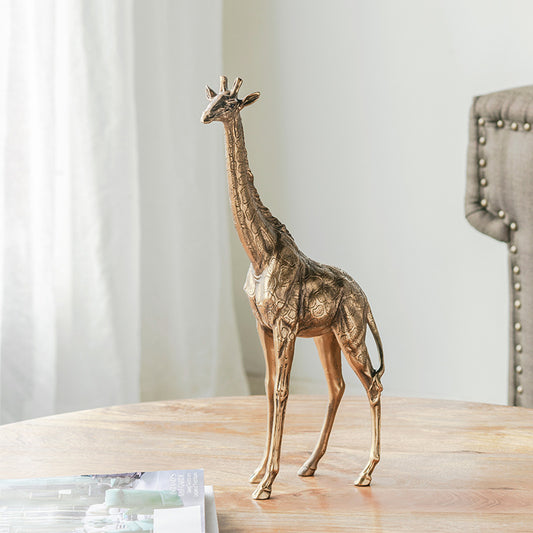 Scultura Giraffa in resina decorazione per la casa