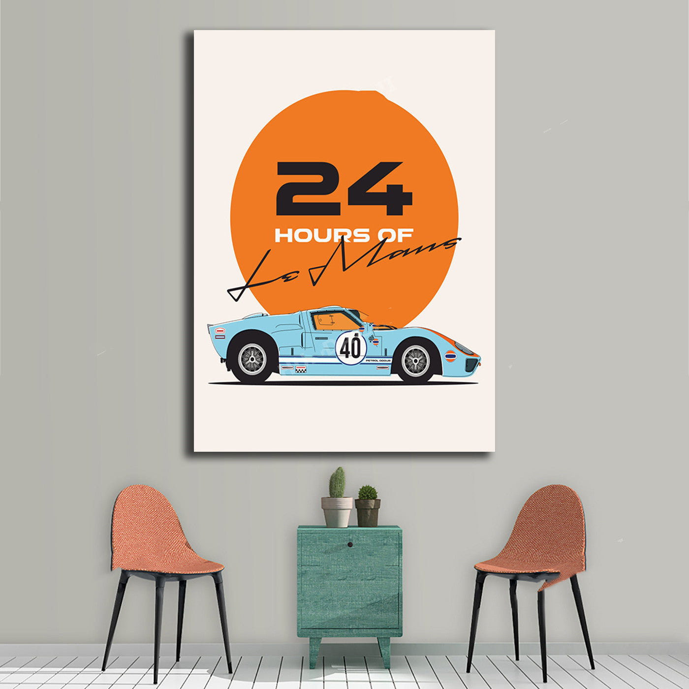 "24 Hours of Le Mans Canvas Poster - Dynamic Racing Artwork"
